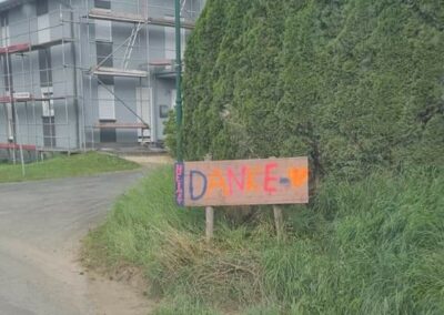 Dankeschild für die Helfer der Flutkatastrohe